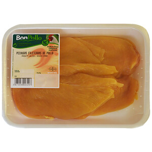 Imagen de BONPOLLO Pechuga de pollo amarillo fileteada Bandeja