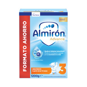 ALMIRÓN Leche (3) de continuación a partir de12 meses ALMIRÓN Advance 3 1200 g.