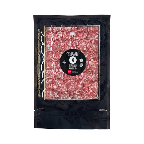 SABORES SIERRA DE MADRID Salchichón de jabalí cortado en lonchas 80 g.