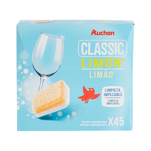 Detergente para lavavajillas máquina concentrado PRODUCTO ALCAMPO 45 uds. x 10 g.