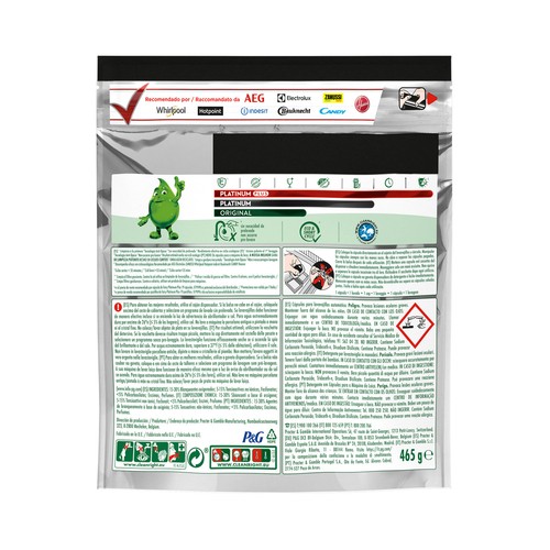 FAIRY Platinum plus Detergente lavavajillas en cápsulas, con tecnología anti-opaco 30 uds.