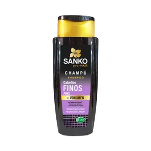SANKO + Volumen Champú con Natura-tec Abysoft para cabellos finos 270 ml.