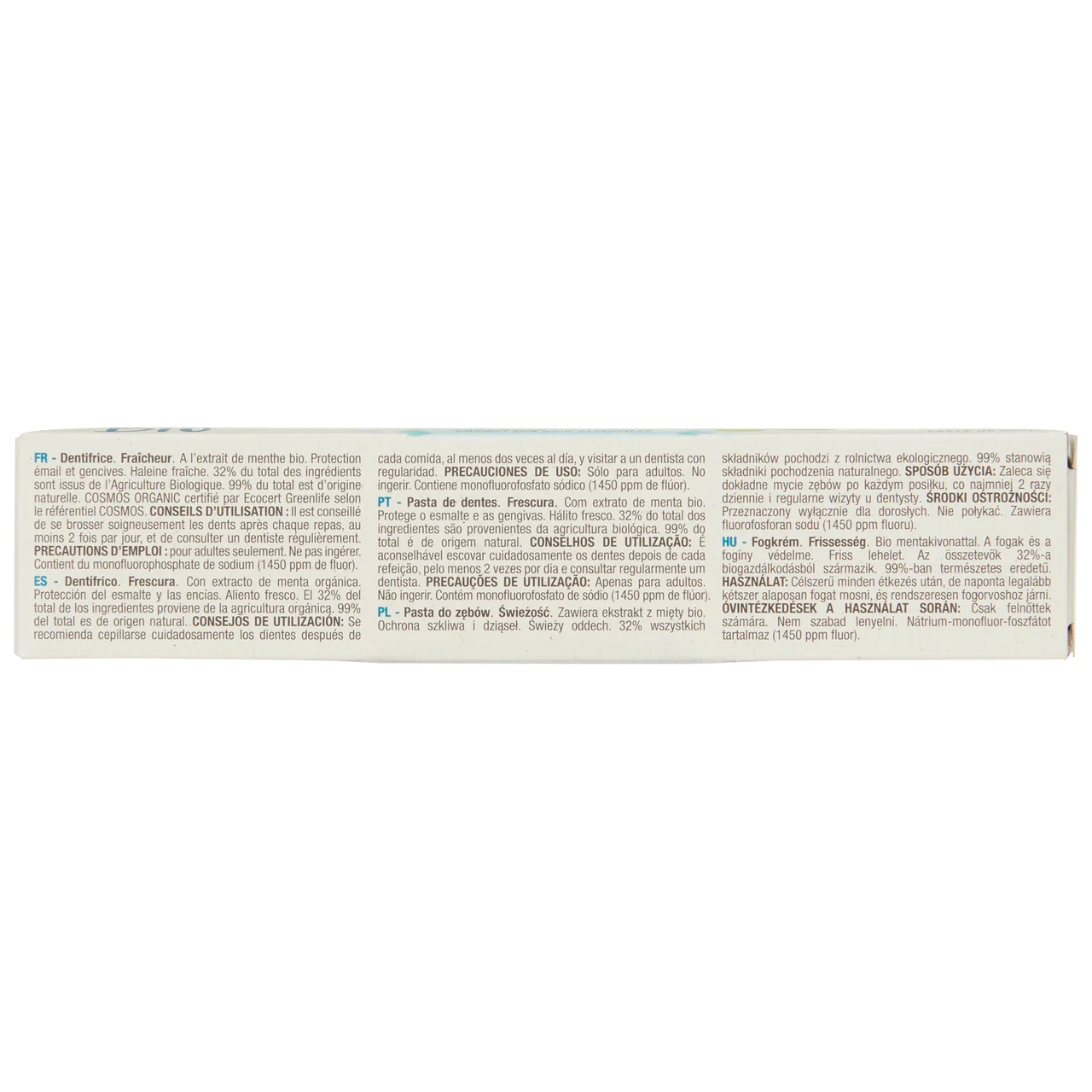 PRODUCTO ALCAMPO Bio Pasta de dientes con extracto de menta bio 75 ml