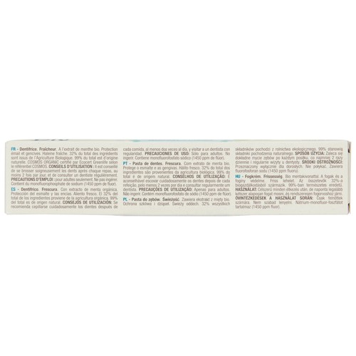 PRODUCTO ALCAMPO Bio Pasta de dientes con extracto de menta bio 75 ml