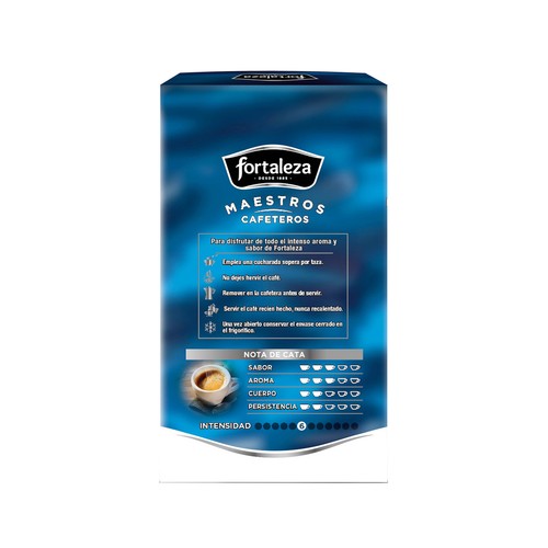 FORTALEZA Café molido descafeinado natural 250 g.