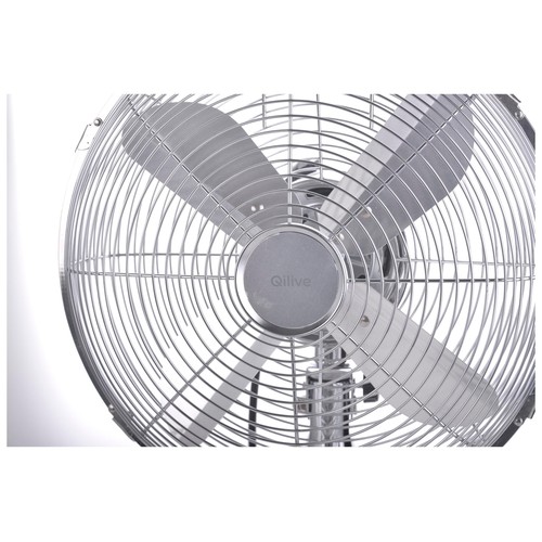Ventilador de sobremesa QILIVE Q.6729, 40W, diámetro 30cm, oscilante.