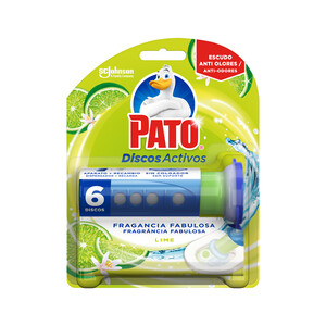 PATO Discos para WC activos aroma lima fresca PATO 6 uds.