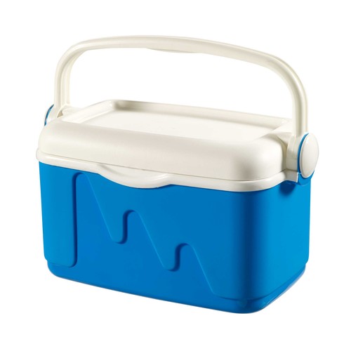 CURVER Nevera Rígida Portátil 10L Azul con tapa con asa integrada. Medidas: 42 x 26 x 23 cm. Nevera portátil rígida y ergonómica. Ideal para transportar debido a su asa incorporada. Ideal para camping, piscina y playa.