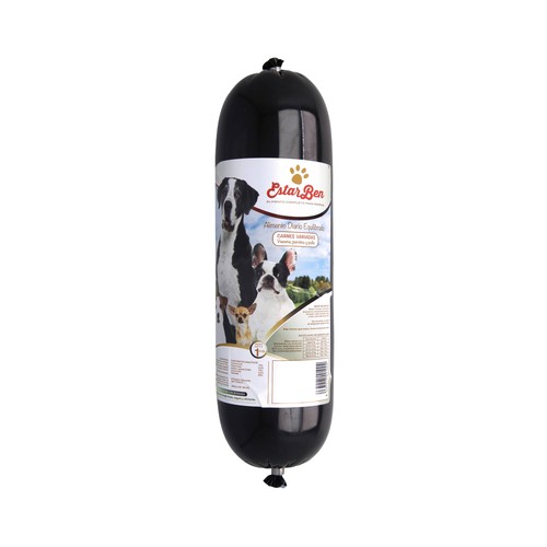 ESTAR BEN Salchicha para perro sabor a carne variadas 1 kilos.