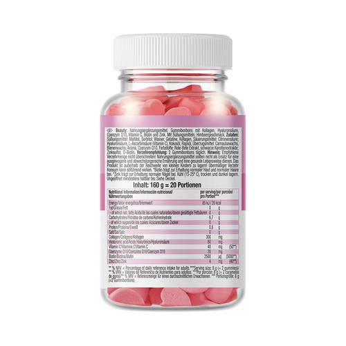 WEIDER Complemento alimenticio, caramelos de goma  40 uds. 160 g.