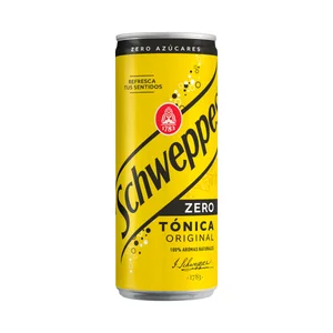 SCHWEPPES ZERO Tónica clásica light lata de 33 cL.