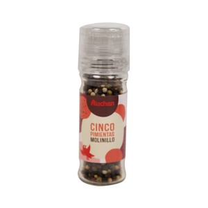 PRODUCTO ALCAMPO Mezcla de 5 pimientas molinillo PRODUCTO ALCAMPO 41 g.