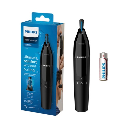 Recortador de nariz y orejas PHILIPS NT1650/16, sistema de protección, resistente al agua..