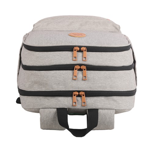 Mochila Eco Concept 3 compartimentos color gris. YOUNG'S ATTITUDE
