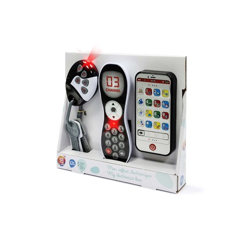 Caja de control remoto con llaves, mando y teléfono, ONE TWO FUN ALCAMPO.