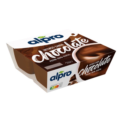 ALPRO Postre a base de soja, con intenso sabor a chocolate 4 x 125 g.