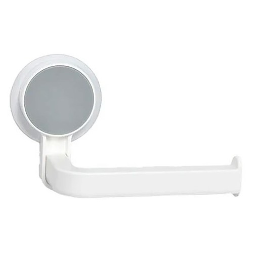 Portarollos de papel higiénico con adhesivo de plástico, color blanco,