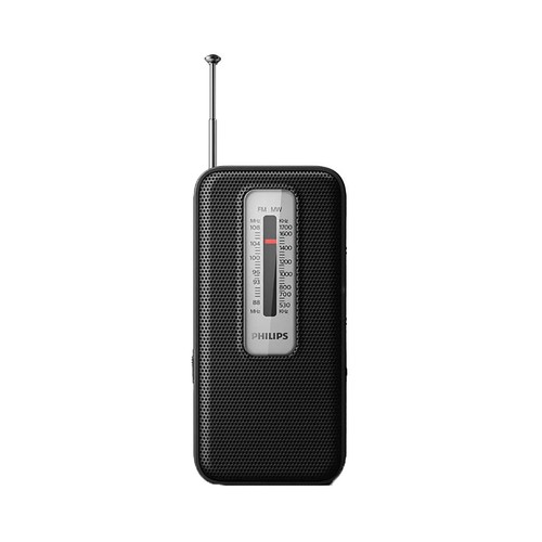 Radio analógica portátil PHILIPS TAR1506/00, negro, FM/OM. 
