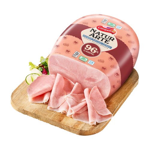 CAMPOFRÍO Naturarte Jamón cocido extra, cortado en lonchas - Loncha normal 2 a 3 mm