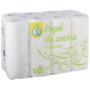 PRODUCTO ECONOMICO ALCAMPO Papel de cocina 8 uds