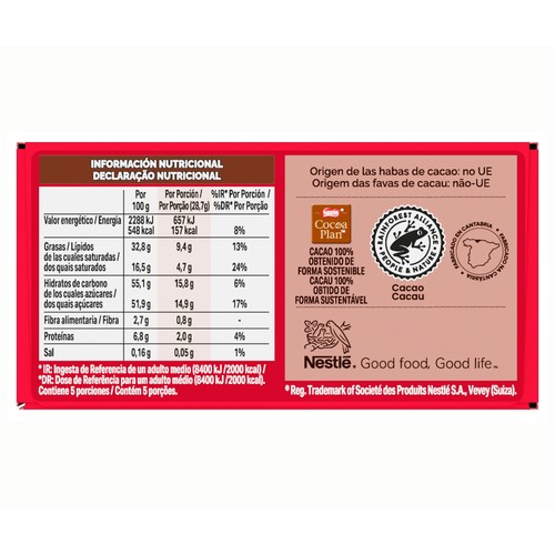 NESTLÉ Bombones caja roja 143 g.