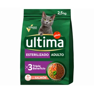 ULTIMA Alimento seco para gato esterilizado adulto de salmón 2,5 kg.