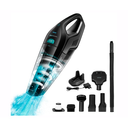 Aspirador de mano ciclónico CECOTEC Conga Inmortal Extreme Suction Animal Hand, 22,2V, autonomía hasta 25 minutos, adaptador para coche