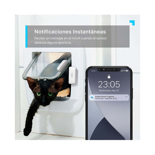 Sensor de contacto inteligente TP-LINK Tapo T110, notificaciones, automatización Inteligente.
