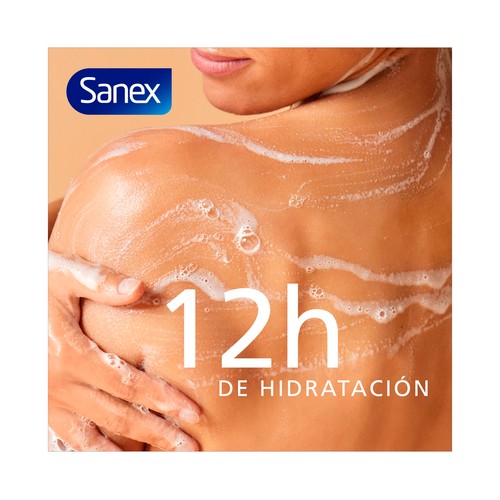 SANEX Cuidado experto Gel para ducha o baño hipoalergénico, especial pieles sensibles 600 ml.