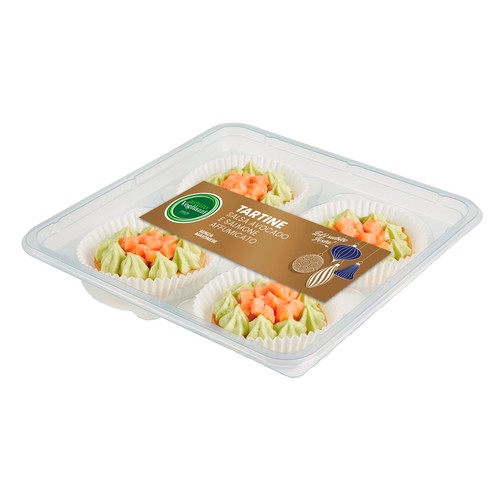 ARTURO VOGLIAZZI Tartine de aguacate y salmón ahumado 4 uds. 150 g. 