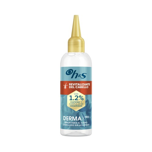 H&S Derma xpro Sérum capliar sin aclarado con acción revitalizante, especial cabellos secos y debilitados 145 ml.