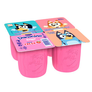 Imagen de DANONINO Petit suisse maxi, sabor a fresa DANONINO de Danone 4 x 100 g.