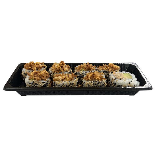 SUSHI GOURMET Bandeja Maki California atún y aguacate con mayonesa picante y cebolla frita SUSHI GOURMET 8 uds.