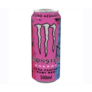MONSTER Bebida energética ultra fantasy ruby red lata 50 cl.