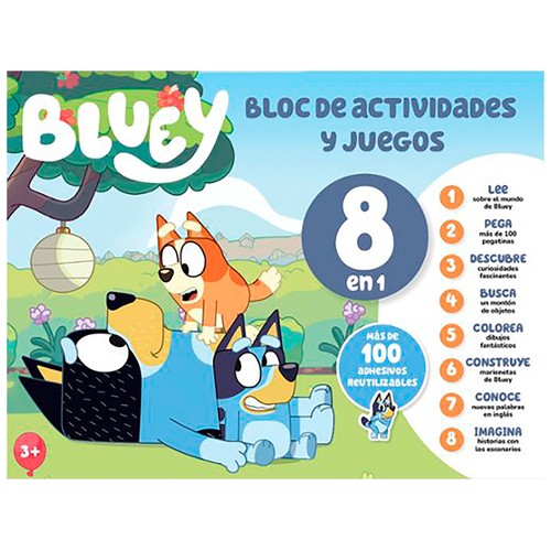Ludum bloc de actividades y juegos 8 en 1 bluey. IMAGILAND, S.L