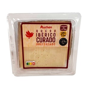 Auchan Queso Cortado Curado YA Cortado 250 G. Producto Alcampo