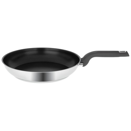 Sartén de acero inoxidable con interior antiadherente Teflon, apta para inducción, 24 cm. ACTUEL.
