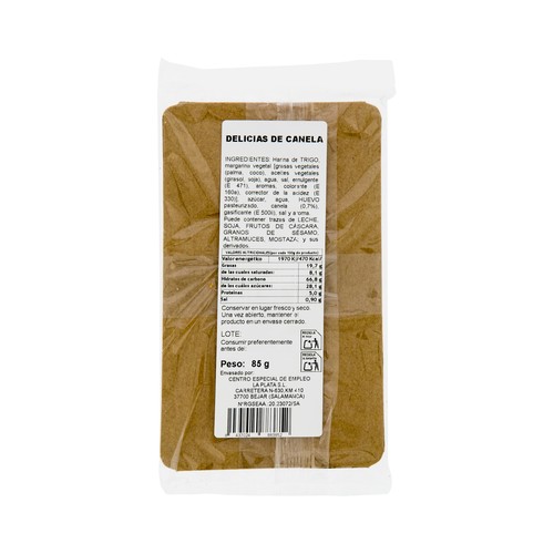 Delicias de canela 8 uds. 85 g. 