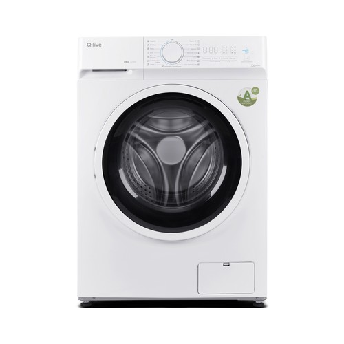 Lavadora QILIVE Q.6818 8KG, clasificación energética: A, 1400RPM, H: 85cm, A: 59,5cm, F: 54cm.