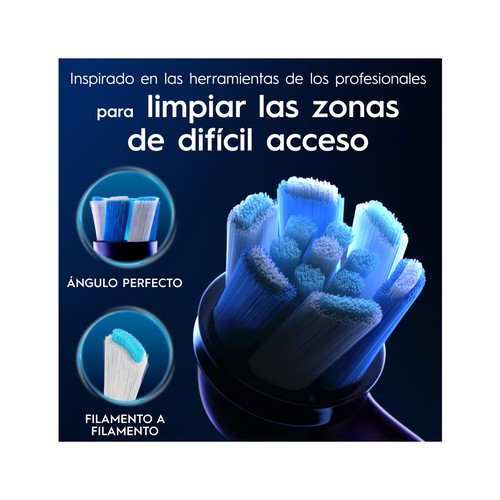ORAL-B Io ultimate clean Pack de 4 recambios de cepillo de dientes eléctrico Braun.