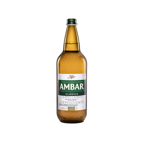 AMBAR Cerveza  botella de 1 l.