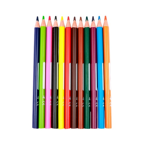12 Lápices de colores con sacapuntas, ALCAMPO.