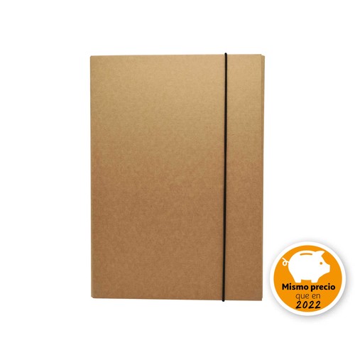 Carpeta Proyectos A4 40mm Papel Reciclado Kraft ALCAMPO