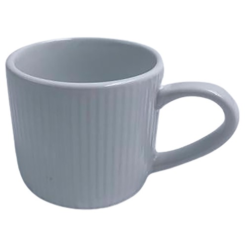 Taza de café de porcelana con rayas de 15cl, ACTUEL
