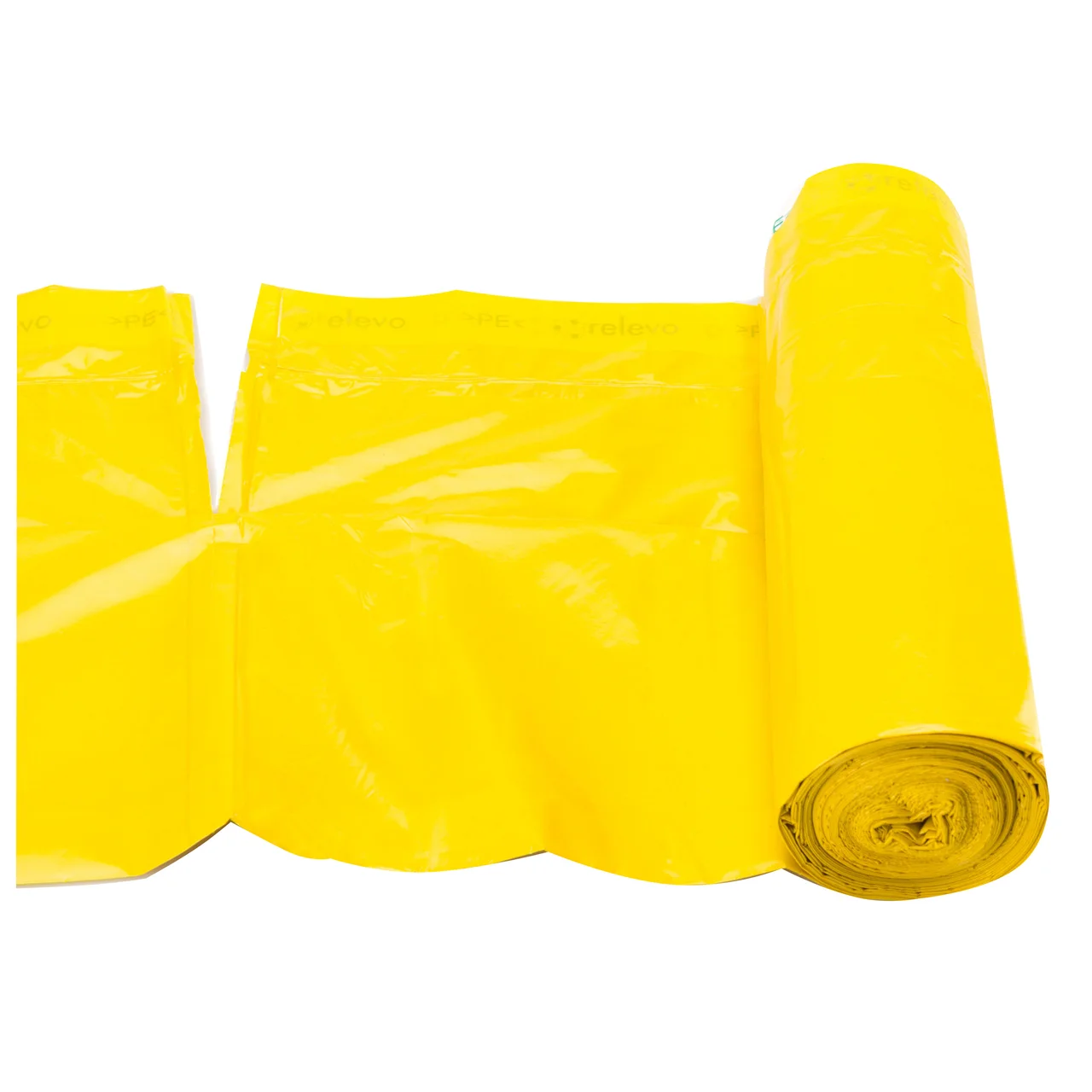 Bolsa basura 100 % reciclada amarilla 30 l. 15 uds.