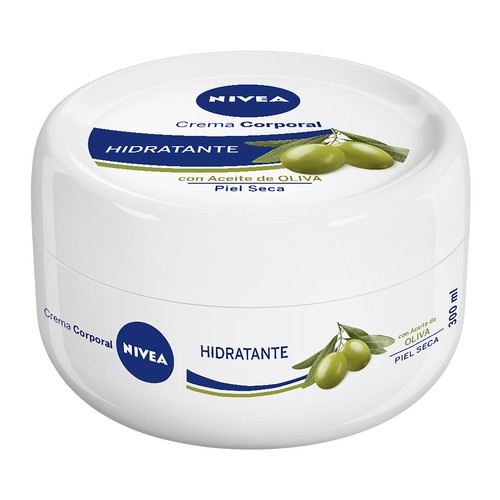 NIVEA Crema corporal hidratante con aceite de oliva, para pieles secas 300 ml.