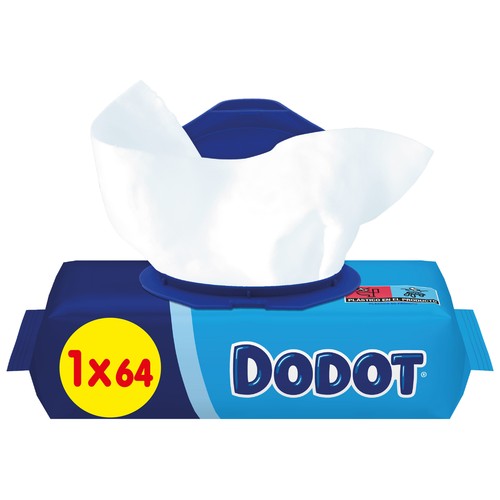 DODOT Toallitas humedas para bebé, aptas para manos y cara DODOT 64 uds.