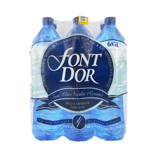 FONTDOR Agua mineral pack de 6 uds. x 1,5 l.