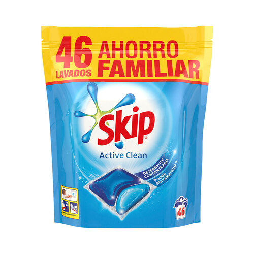 SKIP Active Clean Detergente en cápsulas 46 uds.