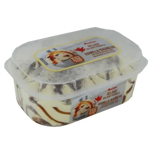 AUCHAN Tarrina de helado de vainilla con nueces de macadamia 900 ml. Producto Alcampo
